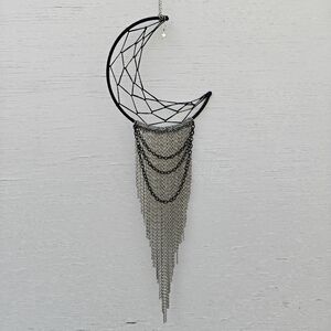 ⚡Black and Silver Crescent Dreamcatcher
